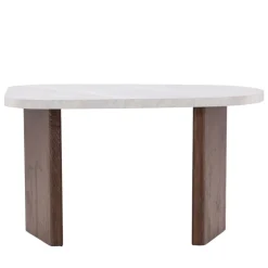 New Venture Home GRONVIK Table basse organique effet marbre 70x45cm