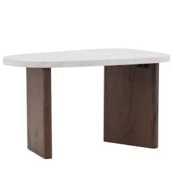 New Venture Home GRONVIK Table basse organique effet marbre 70x45cm