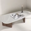Sale Venture Home GRONVIK Table basse organique effet marbre 130x65cm