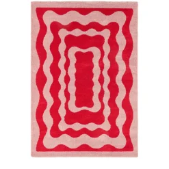 Clearance No name GROOVE Tapis vintage à motif festonné