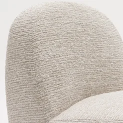 Clearance Drawer GROOVY Fauteuil pivotant en tissu chenille côtelé