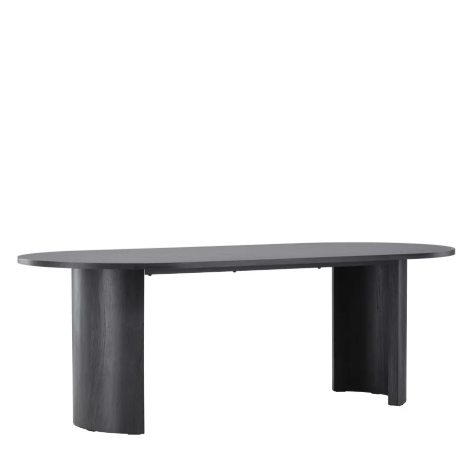 New Vind GRUNDSUND Table à manger 10 personnes ovale en bois