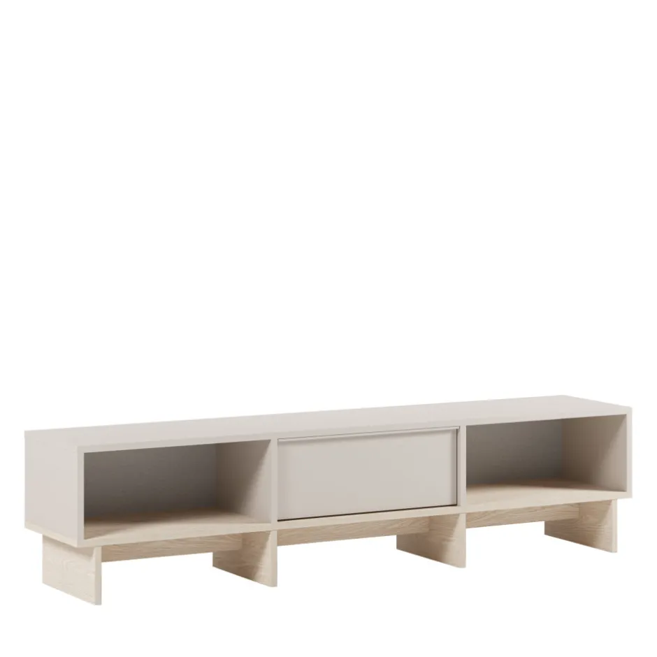 New Drawer HARRIET Meuble TV 1 porte en bois et métal L170cm