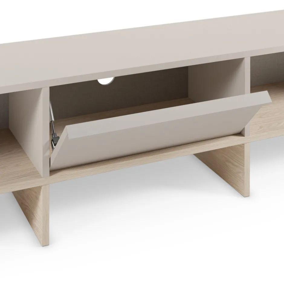New Drawer HARRIET Meuble TV 1 porte en bois et métal L170cm