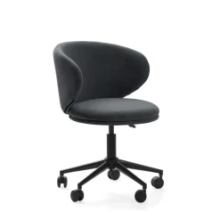 No name HAVEL Chaise de bureau en tissu et métal