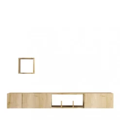 Hot Drawer HEAVY Meuble TV suspendu 3 portes en bois L180cm