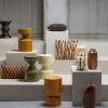 New Woood HEKLA Table d'appoint ronde en métal ø32 cm