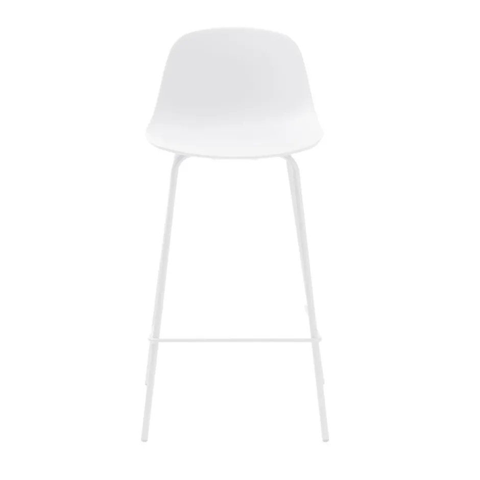 Best No name HEL Lot de 2 chaises de bar en plastique et métal H67,5cm