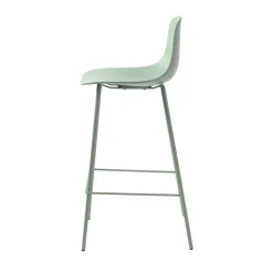 Best No name HEL Lot de 2 chaises de bar en plastique et métal H67,5cm
