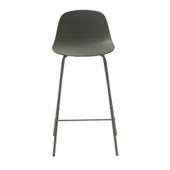Best No name HEL Lot de 2 chaises de bar en plastique et métal H67,5cm