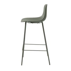 Best No name HEL Lot de 2 chaises de bar en plastique et métal H67,5cm
