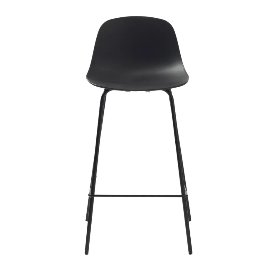 Best No name HEL Lot de 2 chaises de bar en plastique et métal H67,5cm