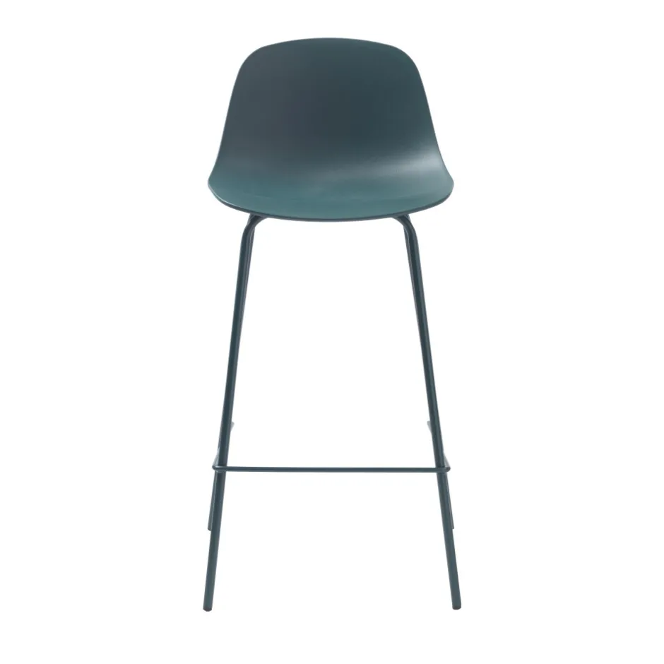Best No name HEL Lot de 2 chaises de bar en plastique et métal H67,5cm