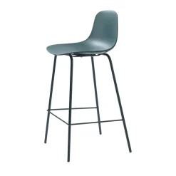 Best No name HEL Lot de 2 chaises de bar en plastique et métal H67,5cm
