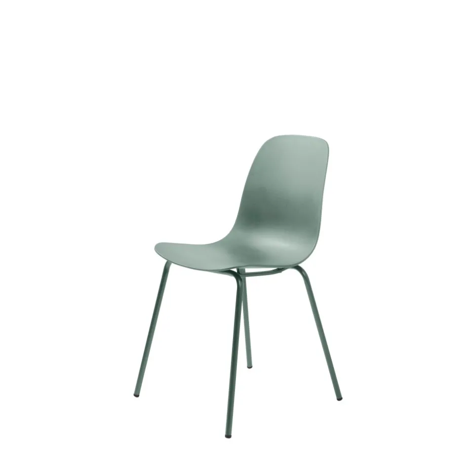 Discount No name HEL Lot de 4 chaises en plastique et métal