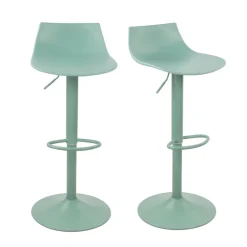 Clearance Drawer HERIBO Lot de 2 chaises de bar réglables en plastique et métal H58-79cm