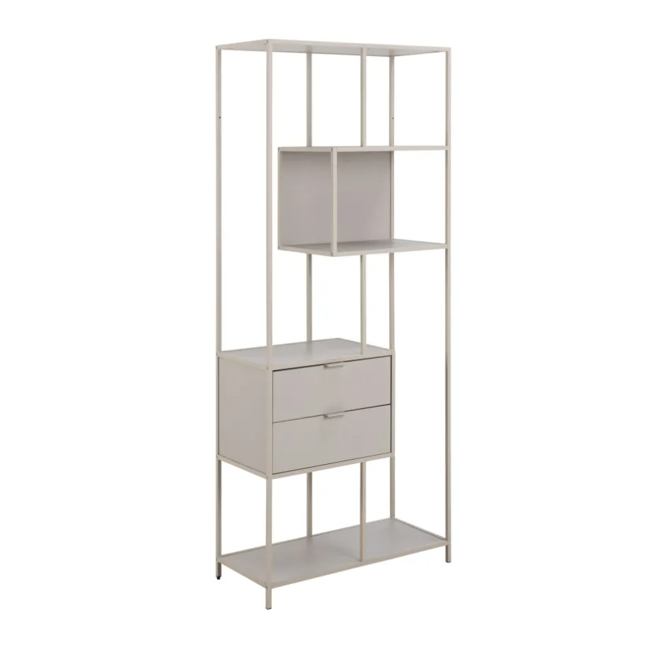 New Drawer HEXA Étagère 2 tiroirs en métal H185cm