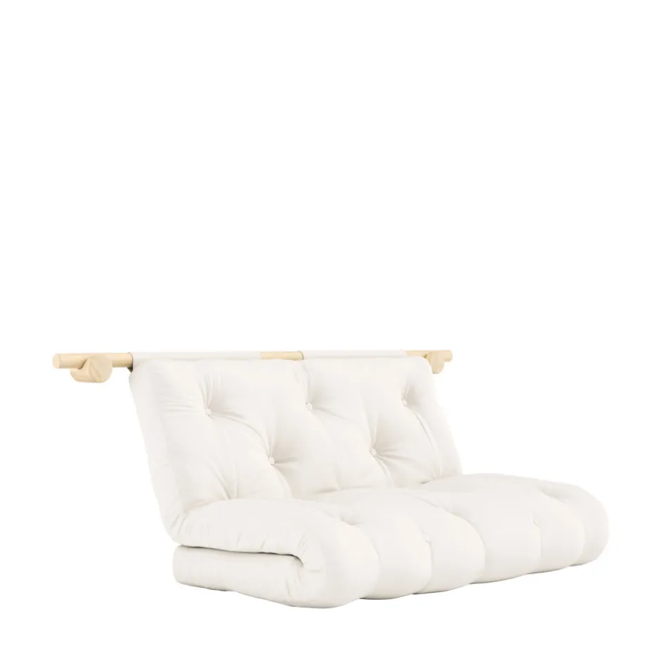 Sale Karup Design HOOKED Canapé convertible 2,5 places en tissu et bois avec accroches murales