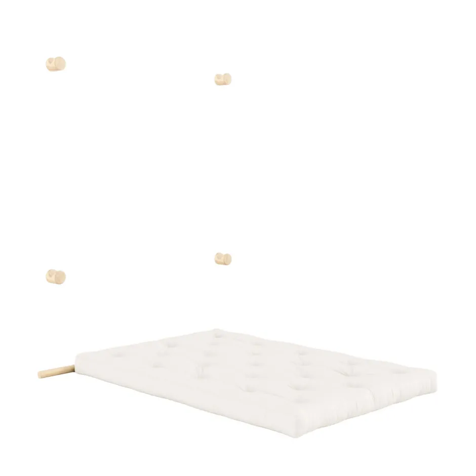 Sale Karup Design HOOKED Canapé convertible 2,5 places en tissu et bois avec accroches murales