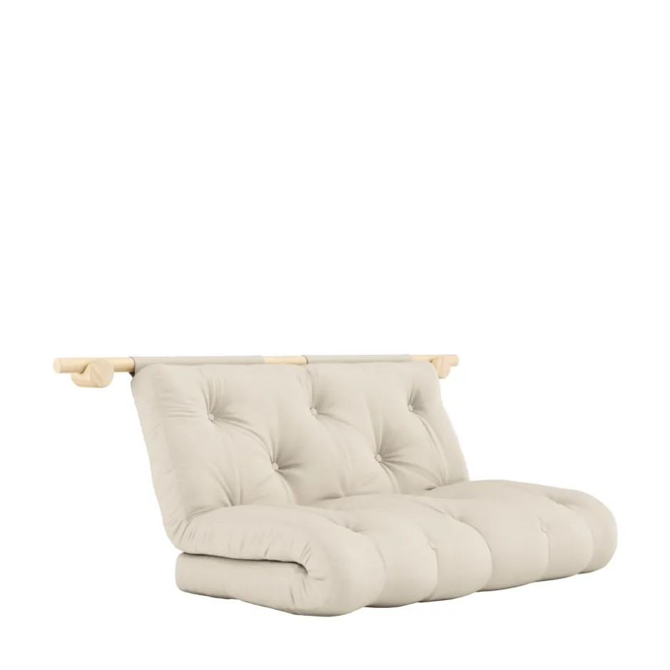 Sale Karup Design HOOKED Canapé convertible 2,5 places en tissu et bois avec accroches murales