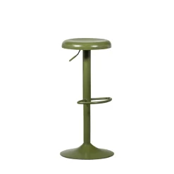 Woood ISAAC Tabouret de bar réglable en métal H61-81cm