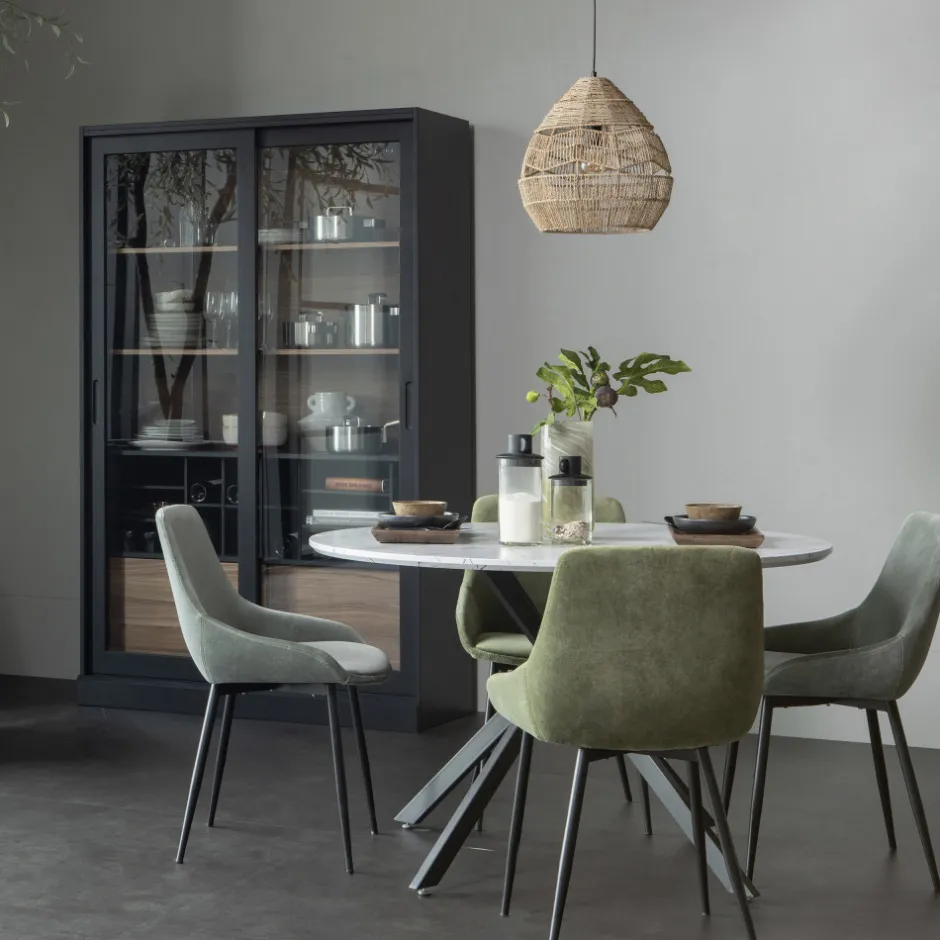 Online Woood JAMES Vitrine 2 portes en bois H200cm