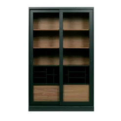 Online Woood JAMES Vitrine 2 portes en bois H200cm