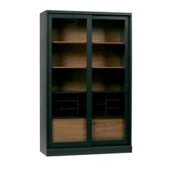 Online Woood JAMES Vitrine 2 portes en bois H200cm