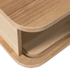 Best Woood JENA Table de chevet suspendue 1 porte coulissante en bois