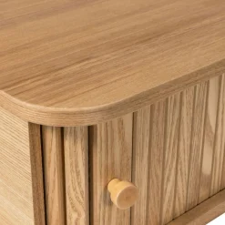 Best Woood JENA Table de chevet suspendue 1 porte coulissante en bois