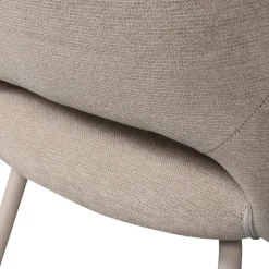 Woood JENNY Lot de 2 fauteuils de table en tissu