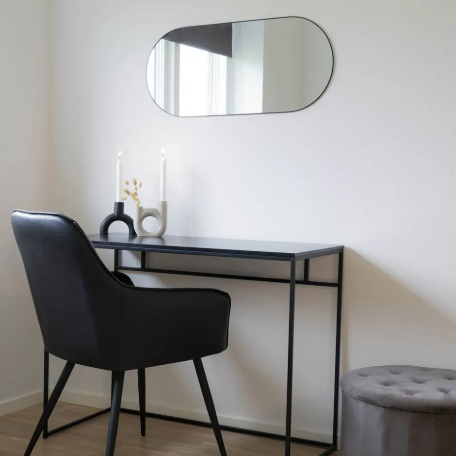 Outlet House Nordic JERSEY Miroir ovale en métal 35x80cm