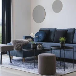 Discount House Nordic JERSEY Miroir rond en métal ø40cm