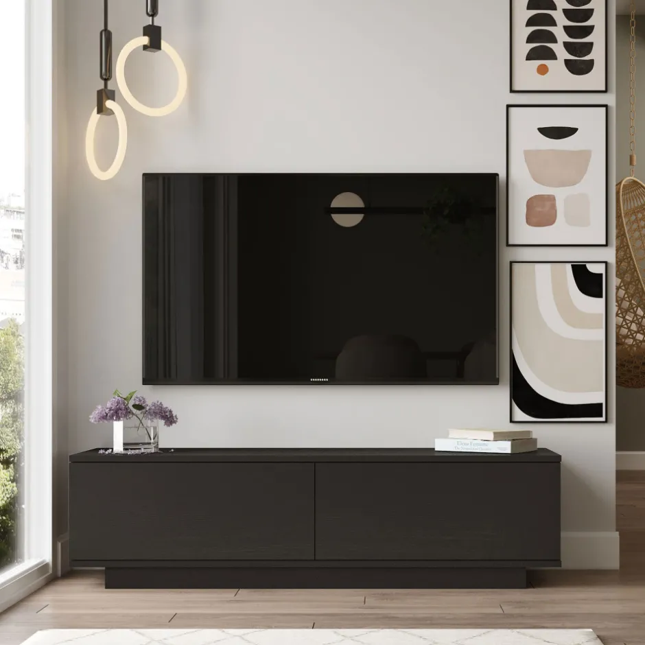 Outlet Drawer JOE Meuble TV 2 portes en bois L140cm