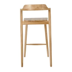 Hot Drawer JOKO Lot de 2 chaises de bar en teck H75cm