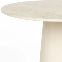 Hot No name JOYA Table d'appoint ronde effet travertin ø40cm H52cm