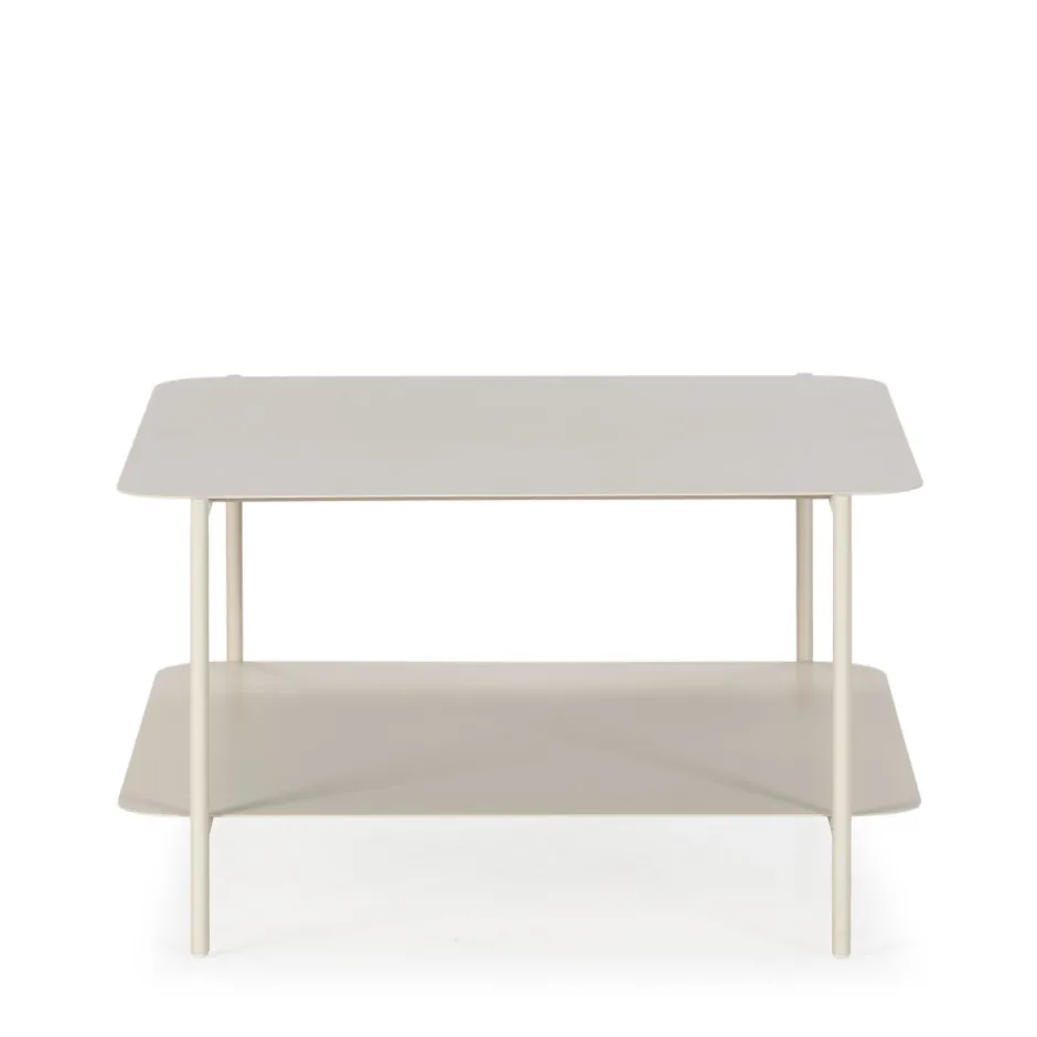 Outlet Drawer JUDITH Table basse en métal à double plateau
