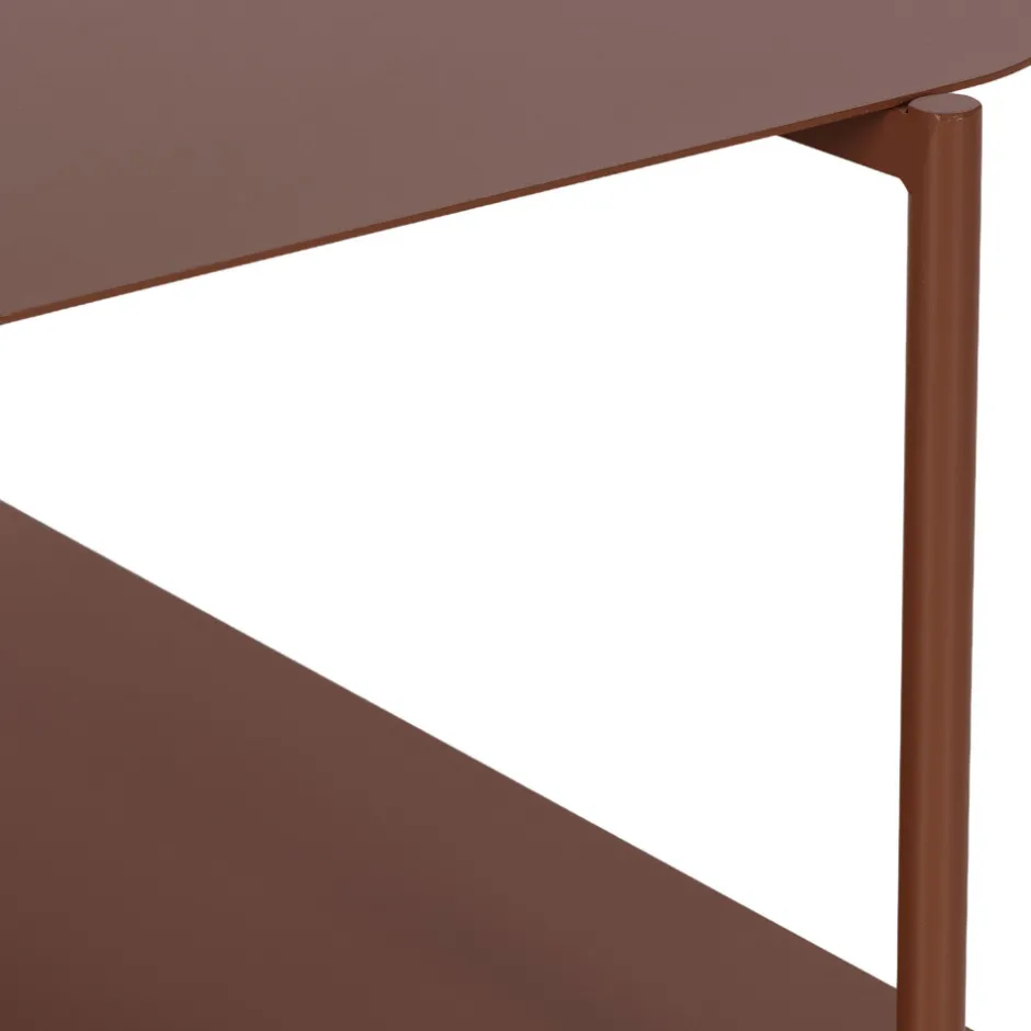 Outlet Drawer JUDITH Table basse en métal à double plateau