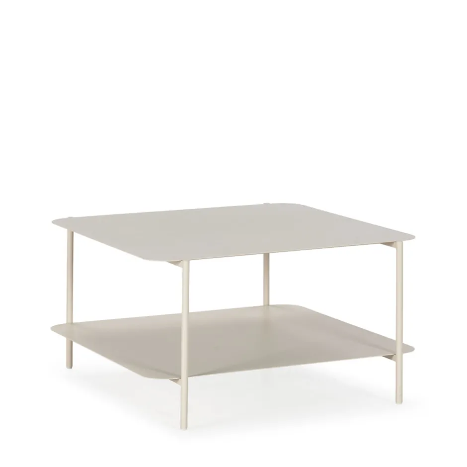 Outlet Drawer JUDITH Table basse en métal à double plateau