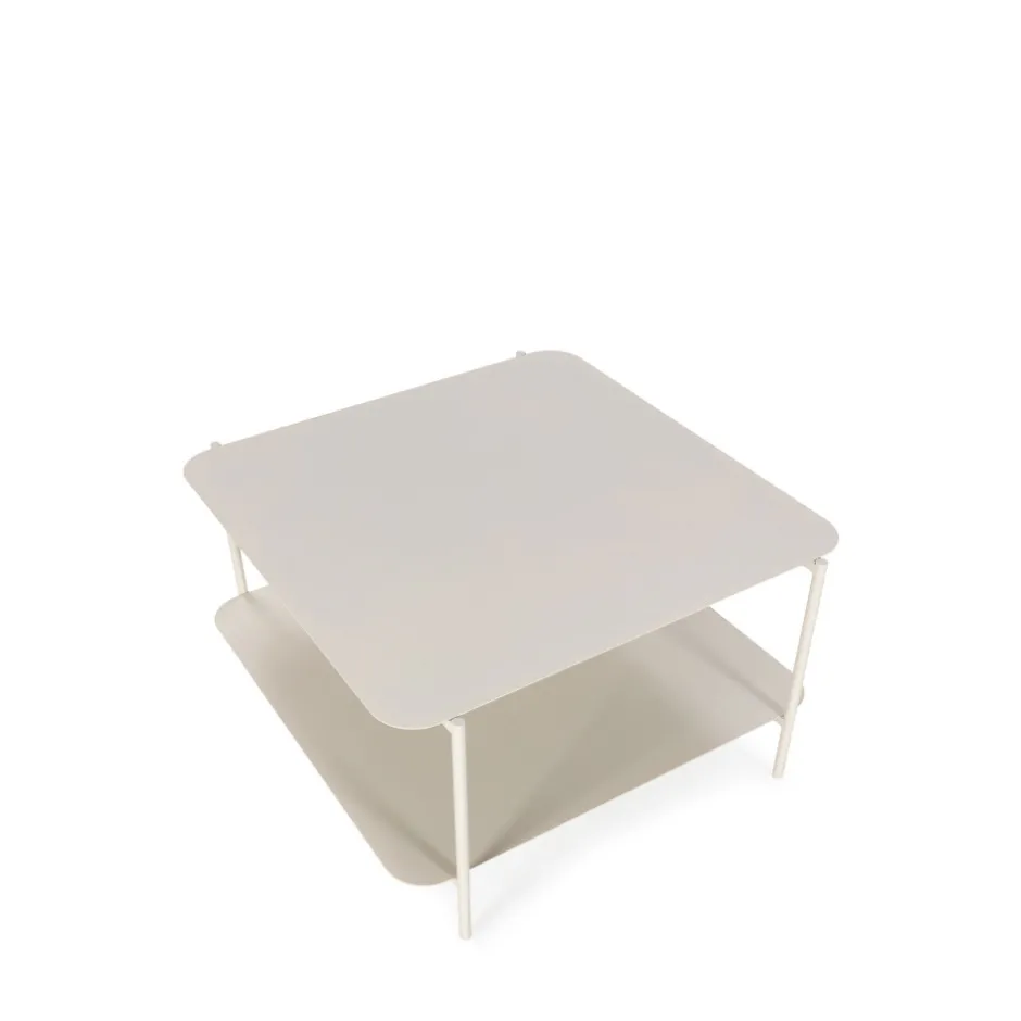 Outlet Drawer JUDITH Table basse en métal à double plateau