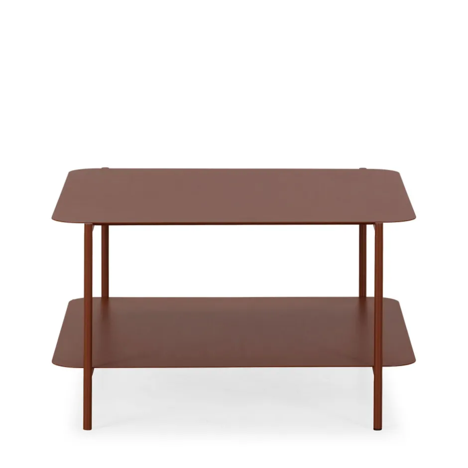 Outlet Drawer JUDITH Table basse en métal à double plateau