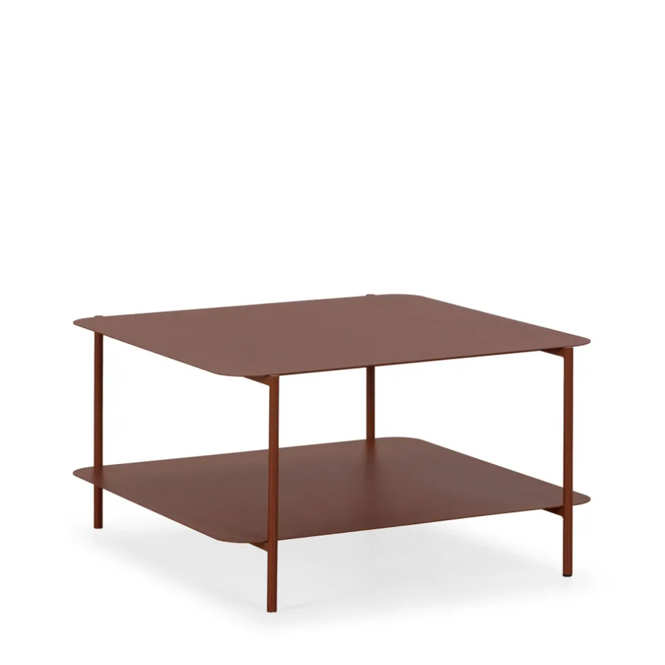 Outlet Drawer JUDITH Table basse en métal à double plateau