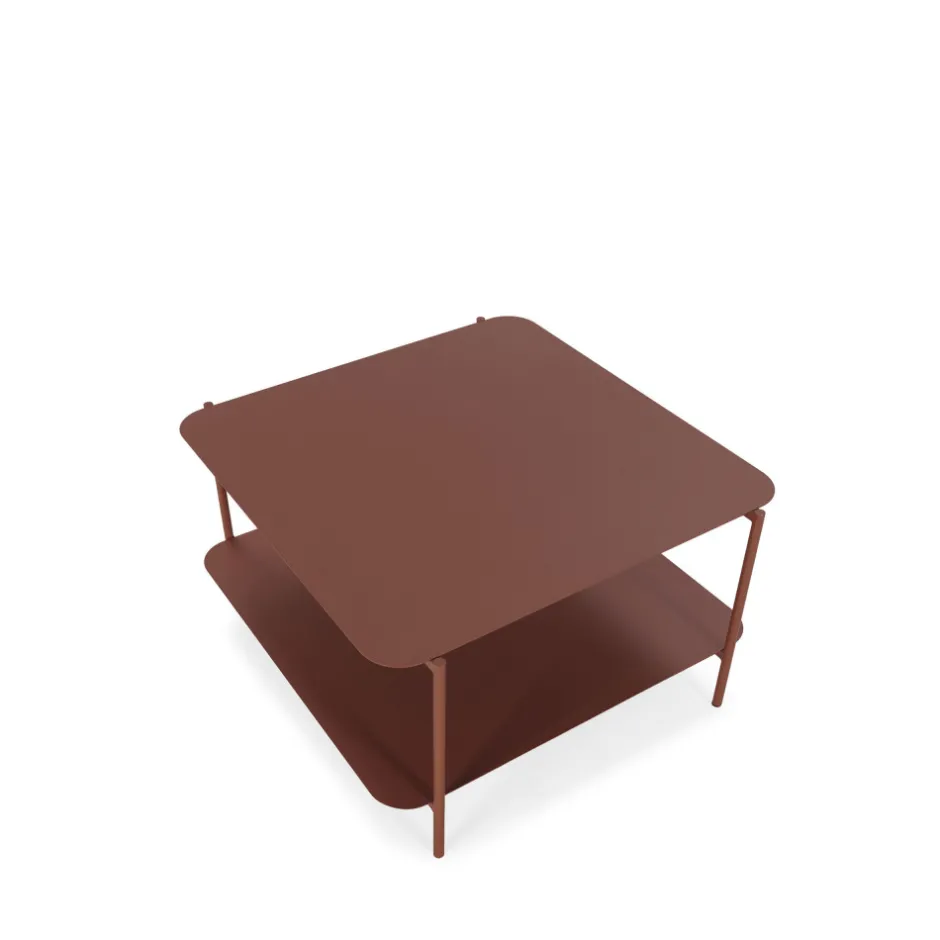 Outlet Drawer JUDITH Table basse en métal à double plateau