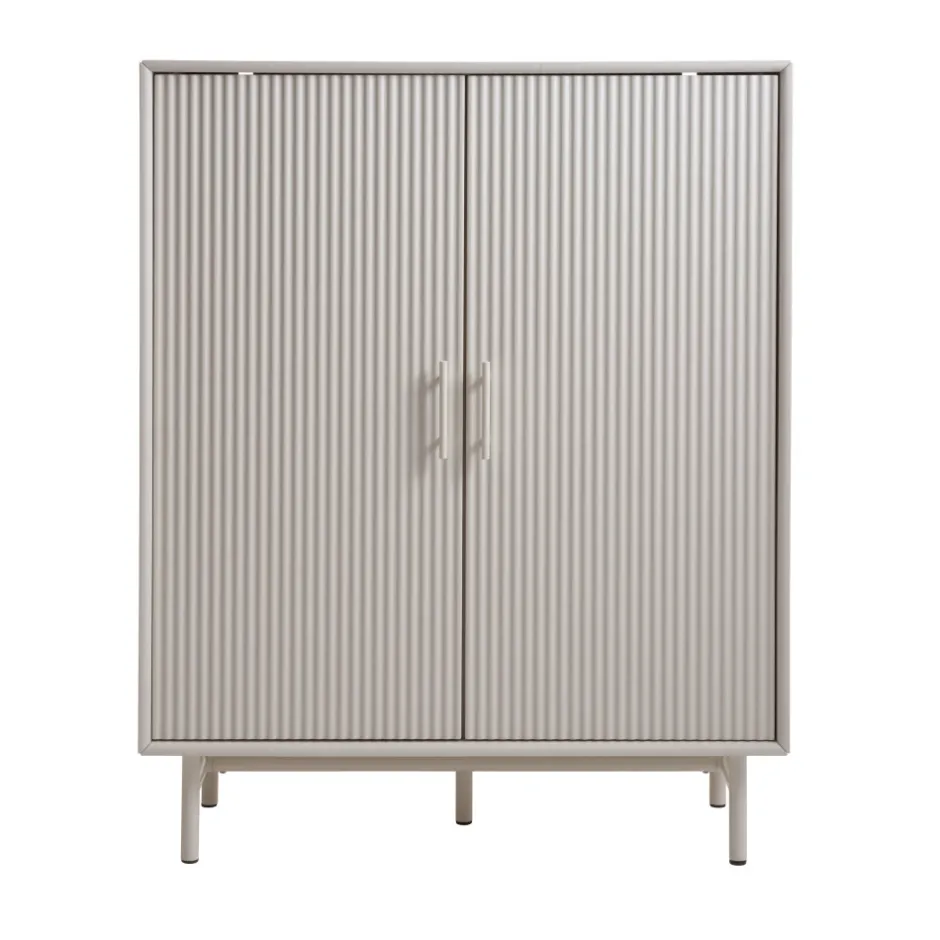 Hot No name JURA Buffet haut 2 portes en bois et métal H125cm