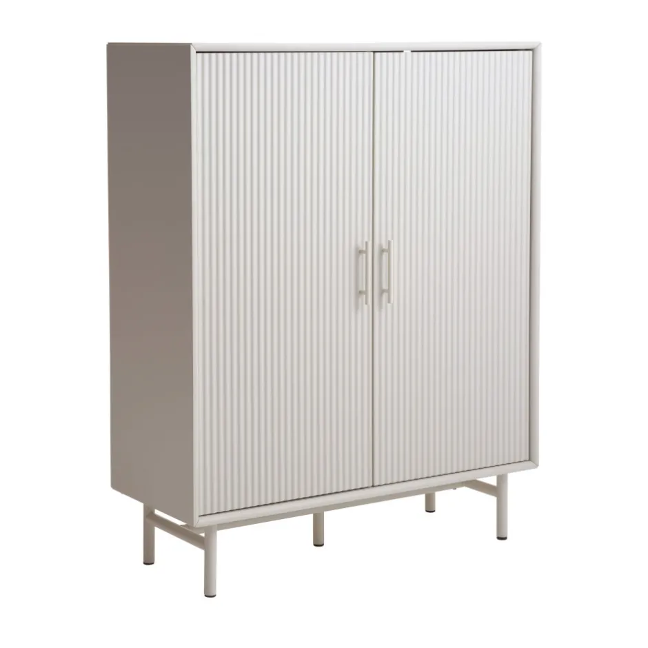 Hot No name JURA Buffet haut 2 portes en bois et métal H125cm