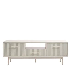 Sale No name JURA Meuble TV 2 portes 1 tiroir en bois et métal L140cm