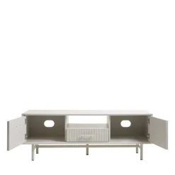 Sale No name JURA Meuble TV 2 portes 1 tiroir en bois et métal L140cm