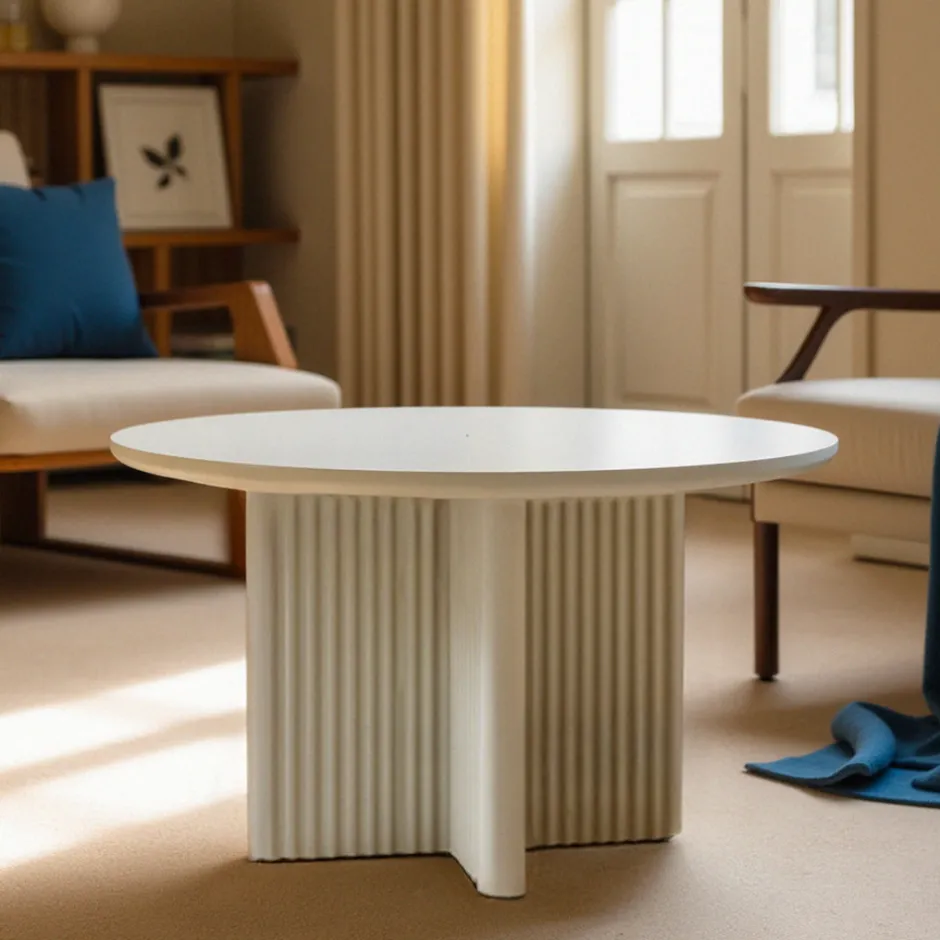 Sale No name JURA Table basse ronde en bois ø80cm