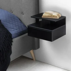Sale Drawer KAMICHI Table de chevet murale 1 tiroir en bois