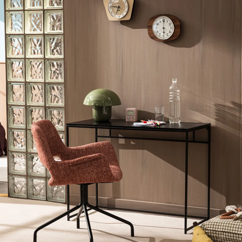 Sale Drawer KENDO Chaise de bureau pivotante en tissu et métal